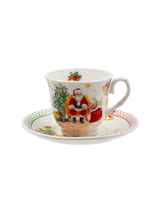 Weihnachtliches Keramik-Set Braun 6 Stück Fülliana Fl90808 6x6cm Weihnachtliches Keramik-Set Braun 6 Stück Fülliana Fl90808 6x6cm