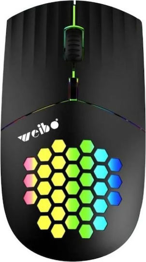 Weibo W06 Ασύρματο Bluetooth Ποντίκι Μαύρο
