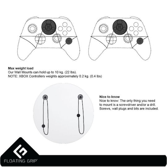 Floating Grip Black Floating Grip Bundle Controller-Ladestation 2 Controller Xbox Series X/S Schwarz