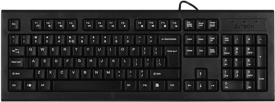 A4Tech KR-85 Само клавиатура Английски US Черен