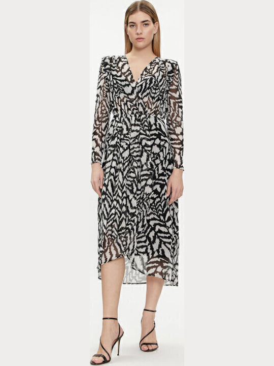 Rochie Midi Semișie Negru