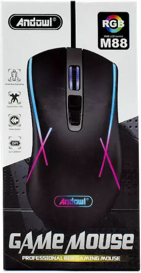 Andowl Q-M805 RGB Gaming Ποντίκι 3200 DPI Μαύρο