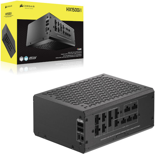 Corsair HX1500i Shift 1500W Черен Компютърно захранване Пълен модул Cybenetics Platinum