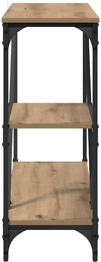 Κονσόλα από Ξύλο & Μέταλλο Artisan Oak Μ88.5xΠ30xΥ75εκ.