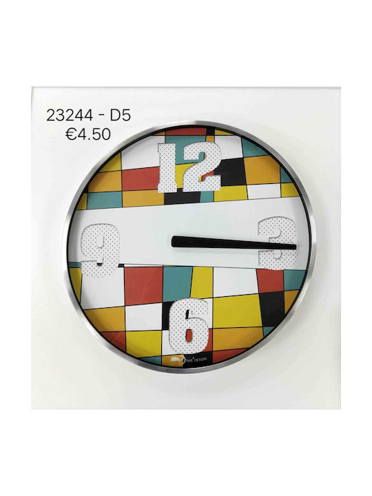 Wall Clock Multicolour Ø12cm