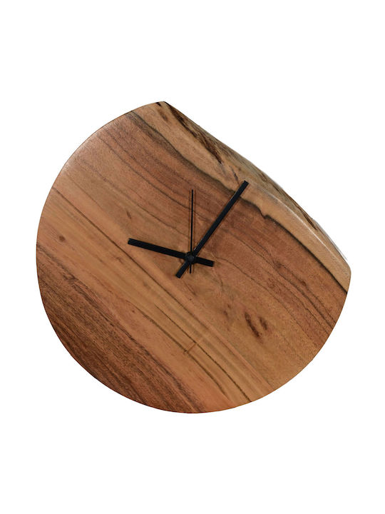 Polihome Wall Clock Wooden 35x3cm