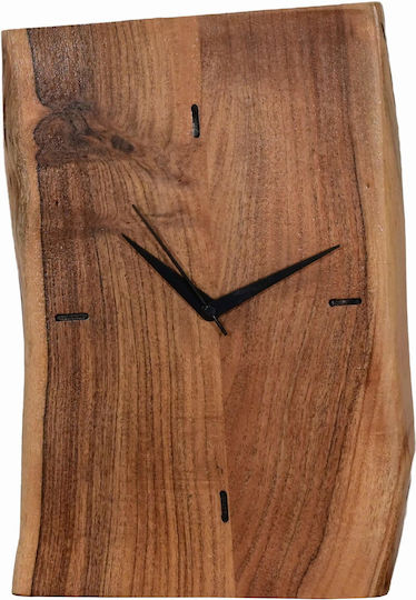 Polihome Wall Clock Wooden 22x3cm