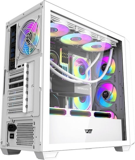 Darkflash DS900WD Midi Tower Компютърна кутия Бял