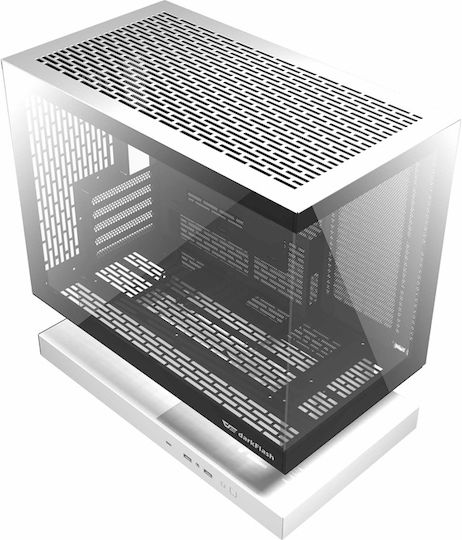 Darkflash F1 Gaming Middle Tower Carcasă Calculator cu Fereastră Laterală Alb