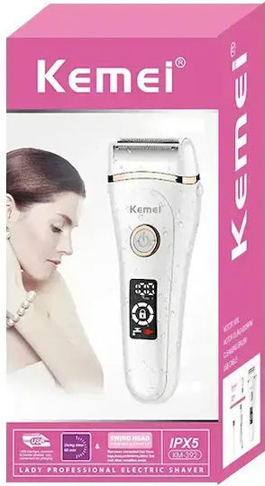 Kemei Αποτριχωτική Μηχανή Epilator για Πρόσωπο, Σώμα & Μπικίνι KM-392