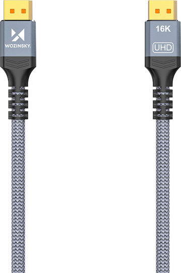 Wozinsky Cable DisplayPort male - 1m Μαύρο