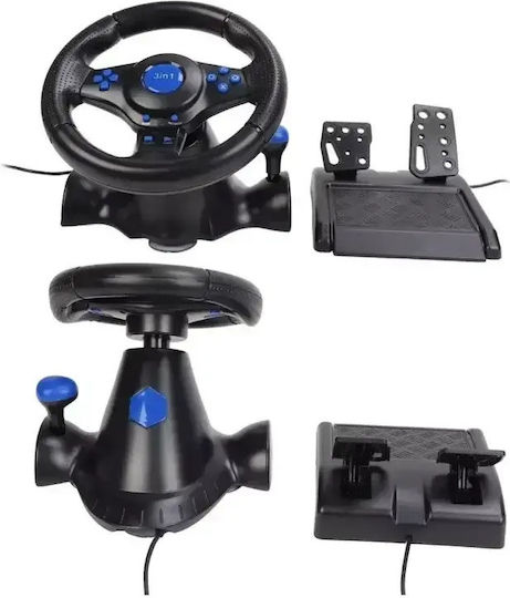GT-V7 Τιμονιέρα με Πετάλια για PC / PS3 / XBOX 360 / XBOX One