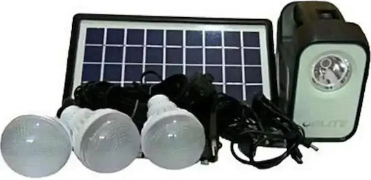 Gdlite3 Solar Lighting System with Flash Light 3 Lamps and USB Charging