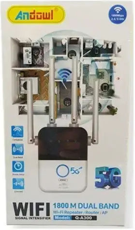 Andowl Q-A300 WiFi Extender Single Band (2.4GHz) 1800Mbps