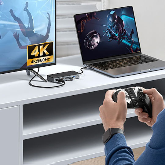 Orico USB-C Docking Station mit HDMI PD Ethernet Schwarz