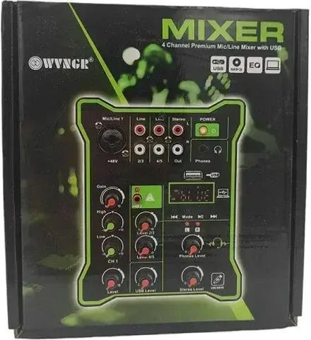 WVNGR CMiK WG-3USB Analog Console 4 Channels / 1 XLR Input & Bluetooth