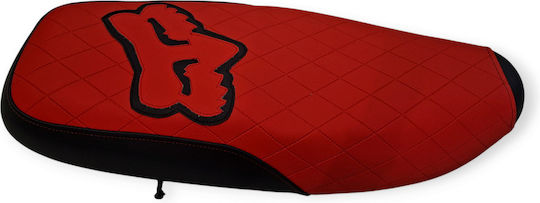 Honda Glx Quilted Baklava Motorcycle Seat Cover Red Stitches Fox Logo