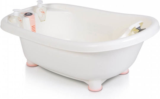 Cangaroo Baby Bath with Stand Bubble with Thermometer White
