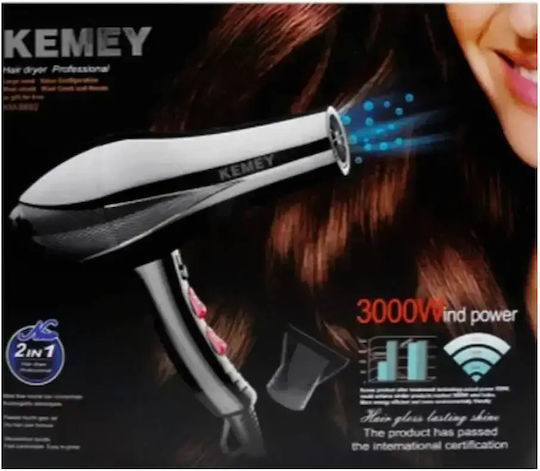 Kemei Επαγγελματικό Πιστολάκι Μαλλιών 3000W