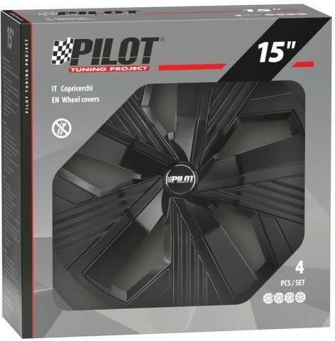 Lampa Car Hubcap Set 15" 4pcs Black