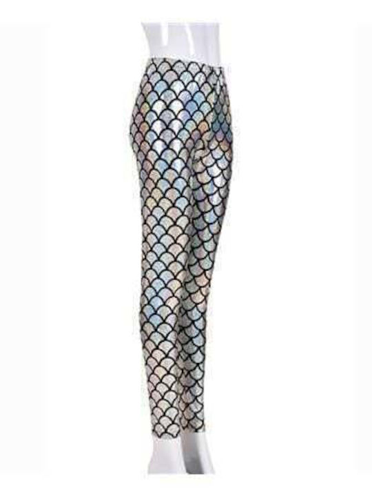 Xl Silver Foil Leggings