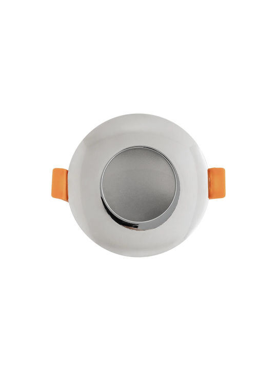 kelvo Μεταλλικό Πλαίσιο για Σποτ GU10 Ασημί 8.5x8.5εκ. 1τμχ
