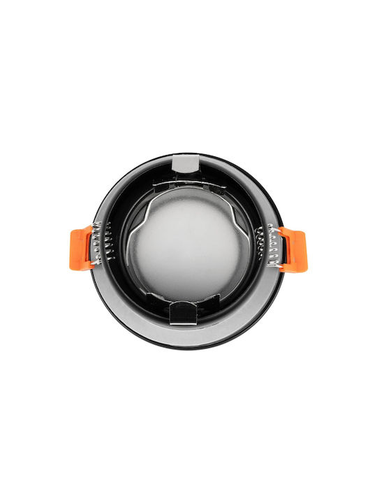 kelvo Metallic Frame for Spot GU10 Black 8.5x8.5cm. 1pcs