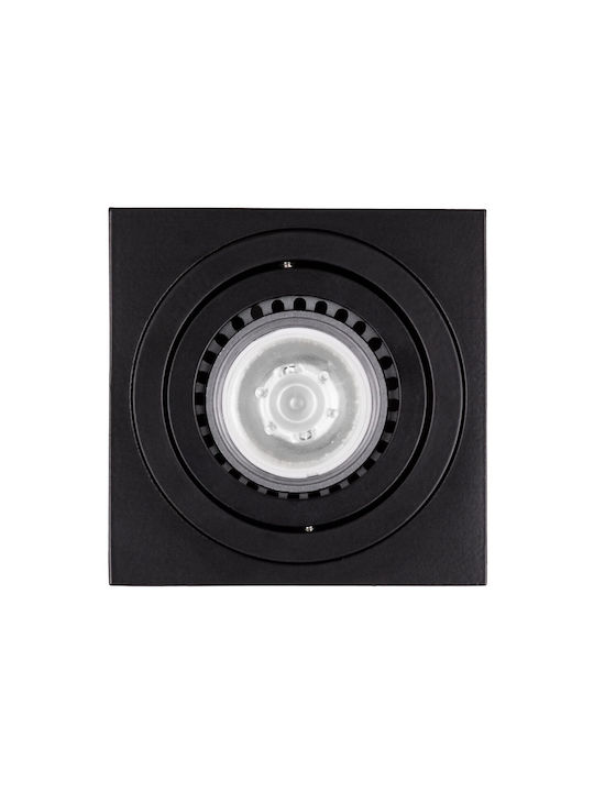 kelvo Akira Spot with Socket GU10 in Black Color