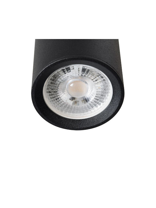 kelvo Duct Spot with Socket GU10 in Black Color