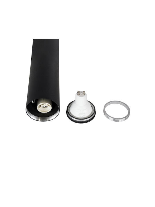 kelvo Duct Spot with Socket GU10 in Black Color