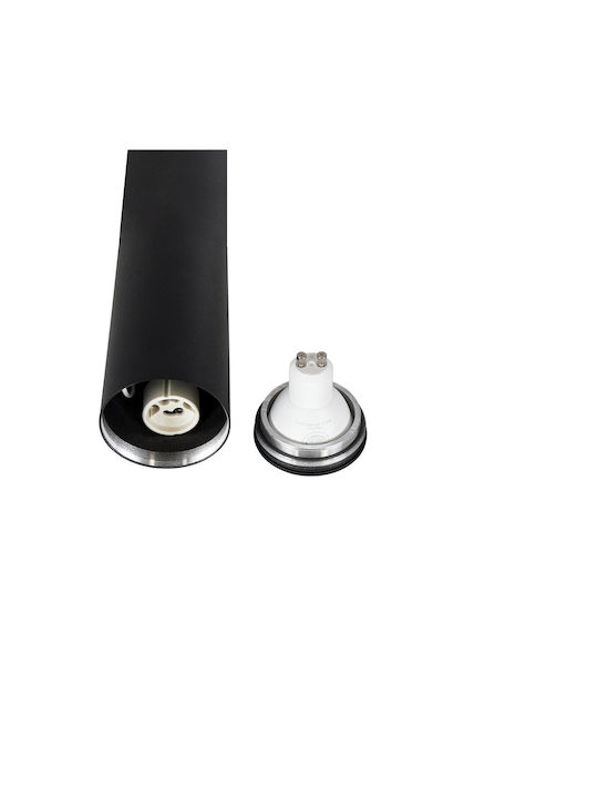 kelvo Duct Spot with Socket GU10 in Black Color