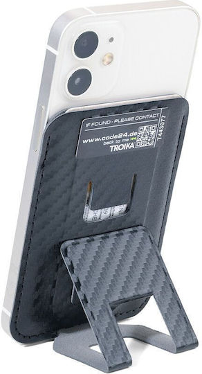 Troika MagSafe Card Case in Black color