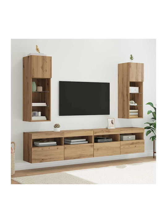 Cabinet Wall with LED Artisan Artisan Oak 30.5x30x90cm