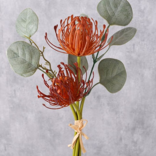 Künstlicher Blumenstrauß 35 cm Tiefer Orangerot
