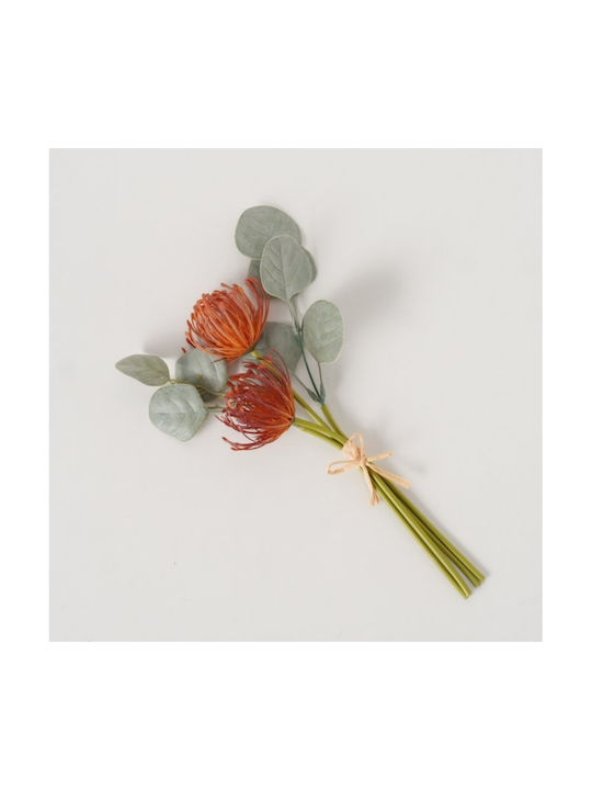 Künstlicher Blumenstrauß 35 cm Tiefer Orangerot