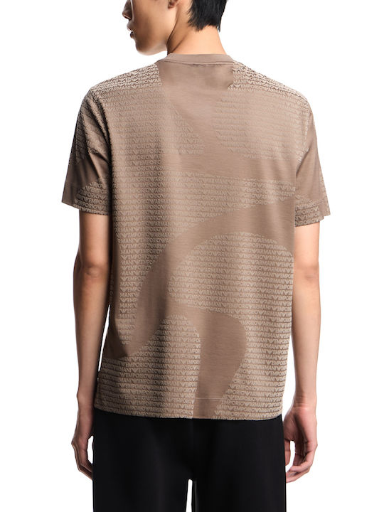 Emporio Armani T-Shirt Brown-white Emporio Armani T-Shirt Brown-white