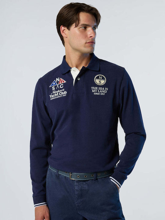 Polo Μπλούζα Μακρυμάνικη Navy Μπλε