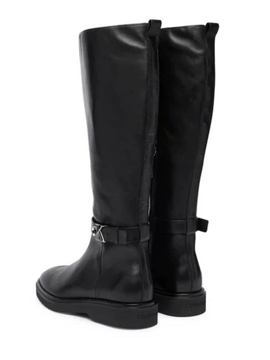 Leather Women's Boots Black