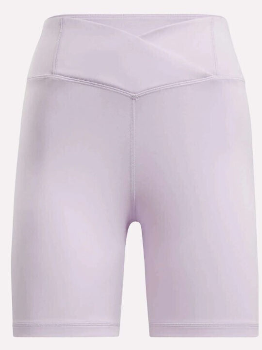 Damen Fahrrad Leggings Hohe Taille Weiß