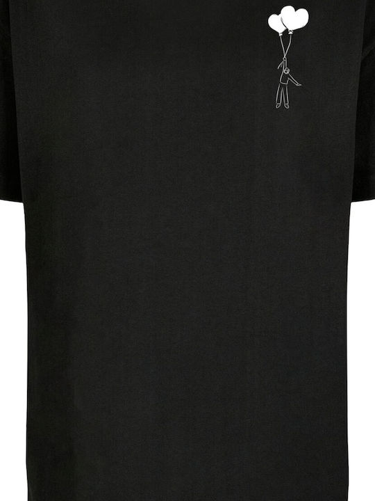 Damen Oversized T-Shirt Black