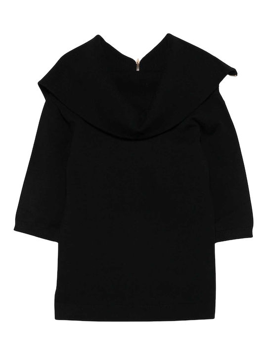 Women's Sweater with 3/4 Sleeve Black