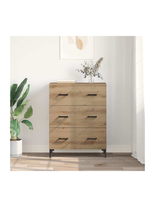 Comoda pentru Dormitor Stejar artizanal 69.5x34x90buc