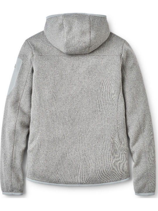 Fleece Damen Jacke Light Zinc