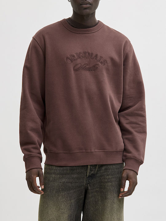 Jack & Jones Sweat Φούτερ Deep Mahogany, Org Brown
