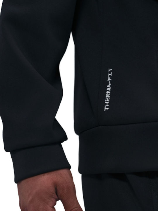 Therma Sweatshirt with Hood Black