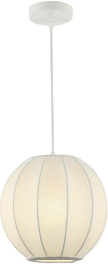 Eko Light Κρεμαστό Φωτιστικό Λευκό με Ντουί E27