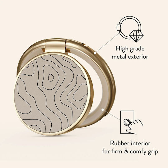 Burga Ring Holder Δαχτυλίδι Συγκράτησης Κινητού Βάση Στήριξης Gold Wild Terrain