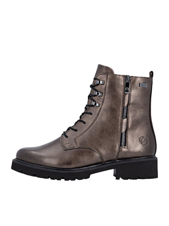 Leder Stiefeletten Damen Braun