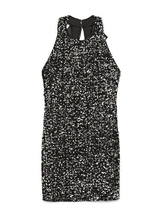 Bella Mini Βραδινό Φόρεμα Εξώπλατο Black