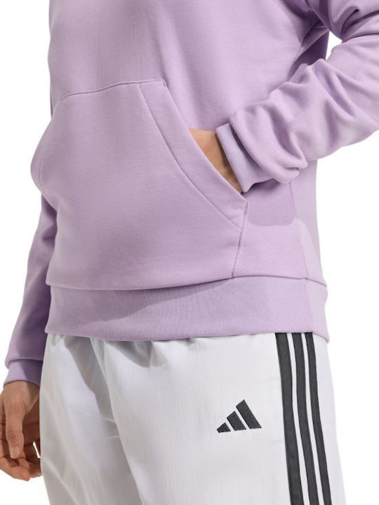 Essentials Linear French Terry Γυναικείο Φούτερ με Κουκούλα Purple